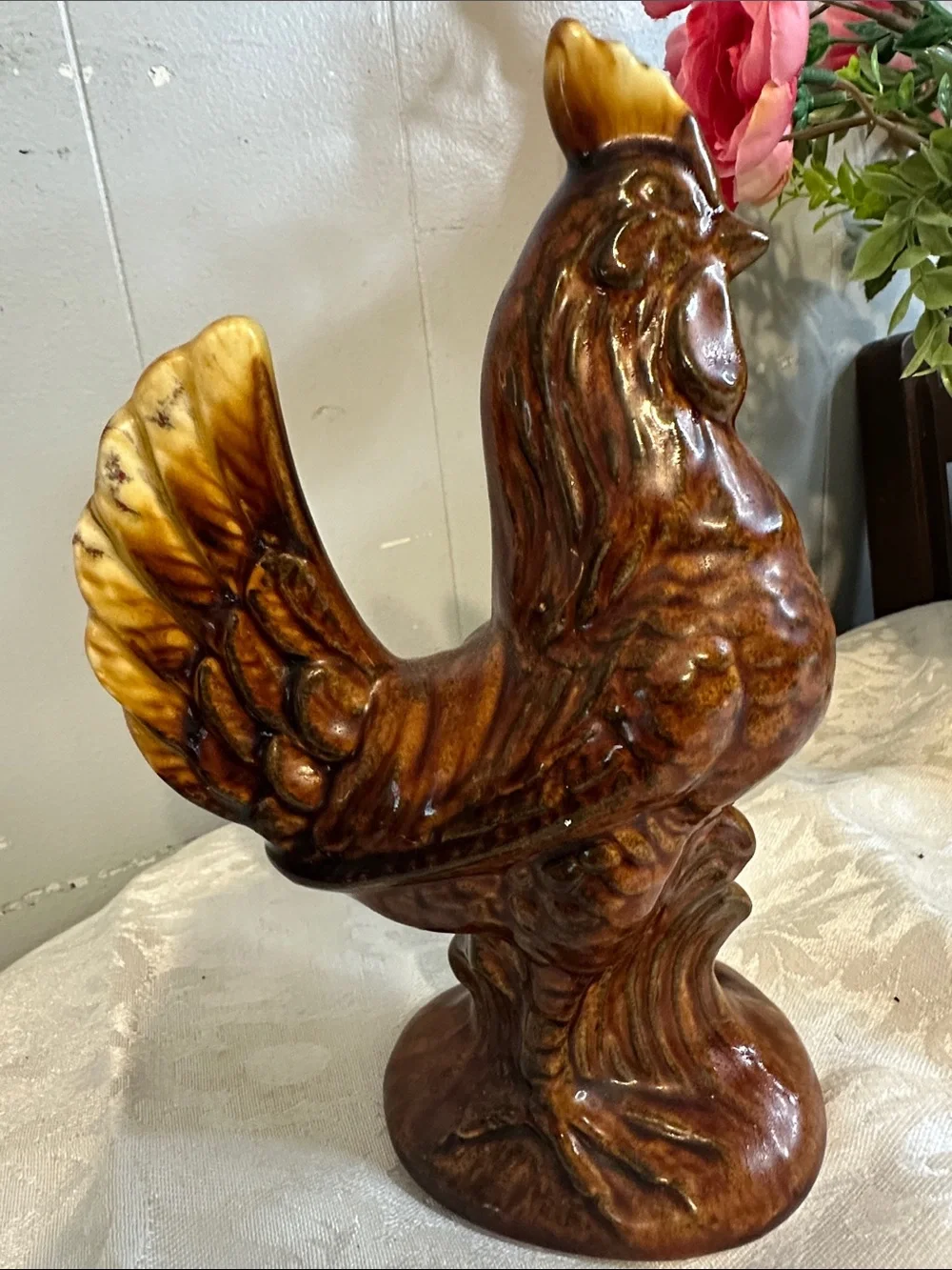 Vintage Drip Ware Rooster